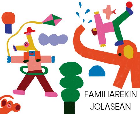 Familiarekin Jolasean Haurtxokoetan (familia + haurrak): larunbatetan, 17:00-18:15